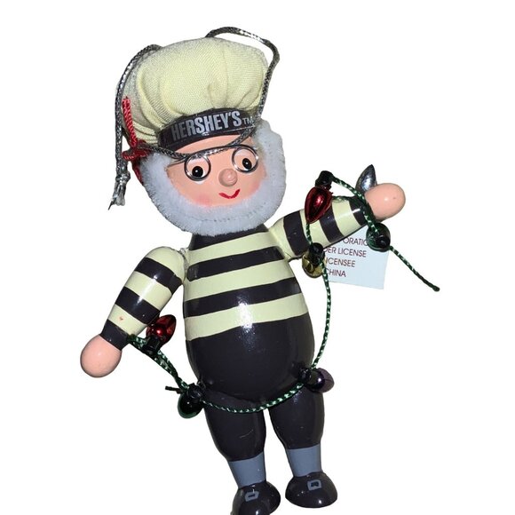 Hershey’s  Kurt S. Adler Christmas Ornament ELF With String of Lights 2004 - Picture 1 of 9